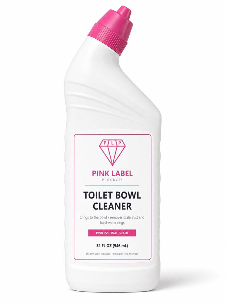 Pink Label Toilet Bowl Cleaner bottle