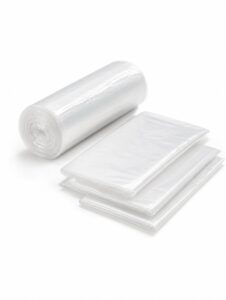 17x18 Coreless Can Liners - 4 Gal, Clear