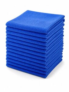 Microfiber Cloths — 16×16, Blue & Red