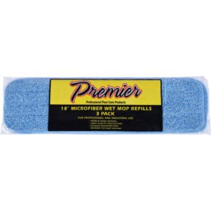 Premier Microfiber Wet Mop Refill Pads — 18 Inch, 3-Pack