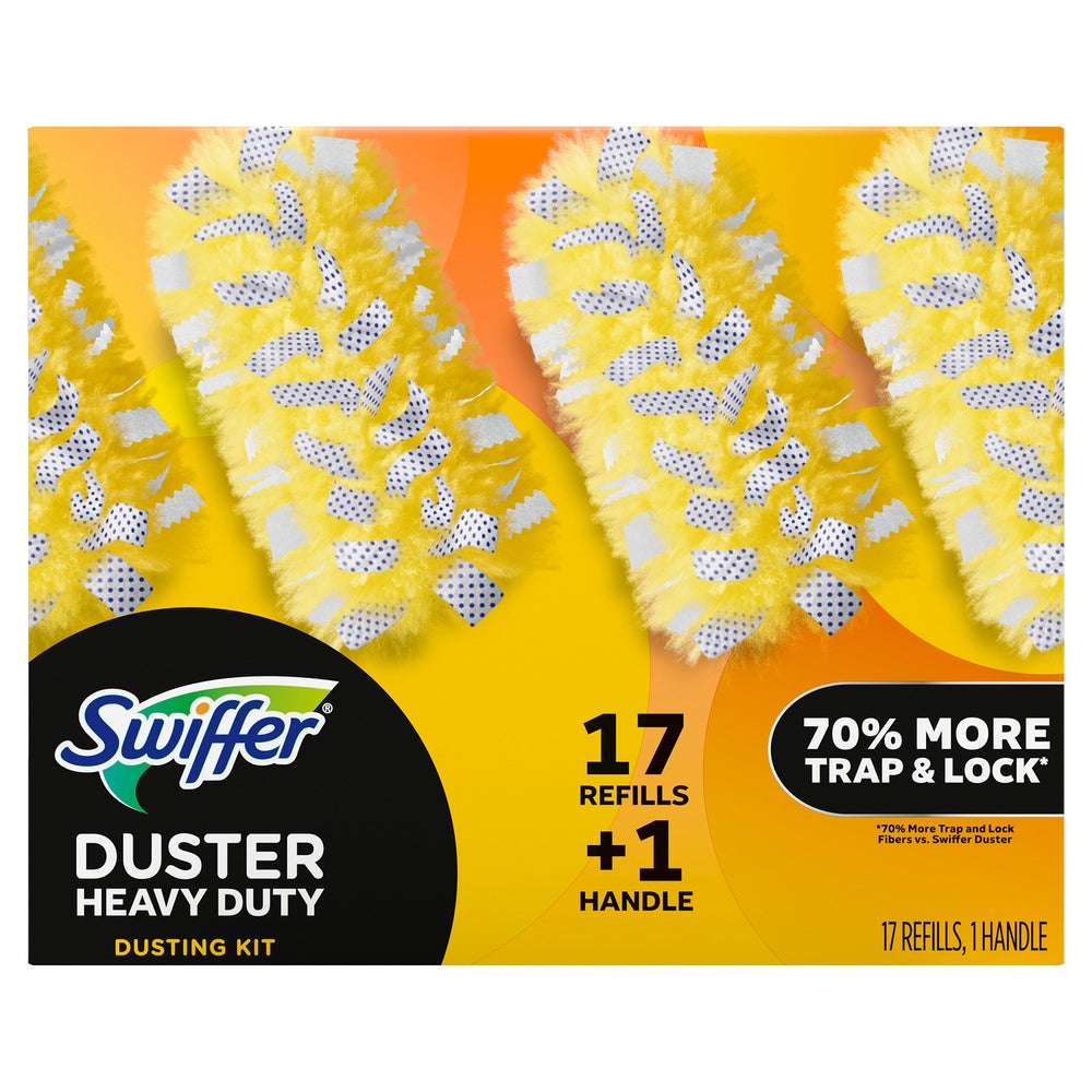 Swiffer Heavy Duty Duster Kit — 1 Handle + 17 Refills